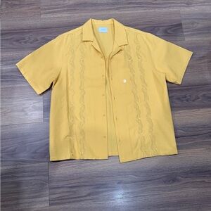 Mustard Textured Shirt